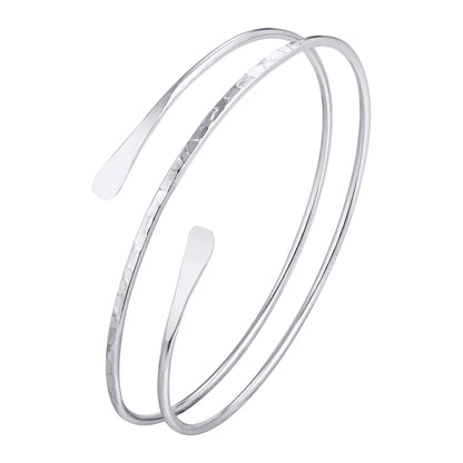 Upper Arm Cuff Bracelet for Women, Minimalist Gold Plated Armband Statement Party Armlets Jewelry